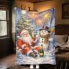 Christmas Plush Blanket Soft Comfortable All Seasons Perfect Sofa Office Naps Outdoor Travel Makes Great Gift