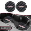 2pcs Carbon Fiber Non-slip Water Cup Mat Car Accessories Silent Coaster For BMW Mini Cooper R50 R53 R55 R56 R60 R61 F54 F55 F56 djpxh44