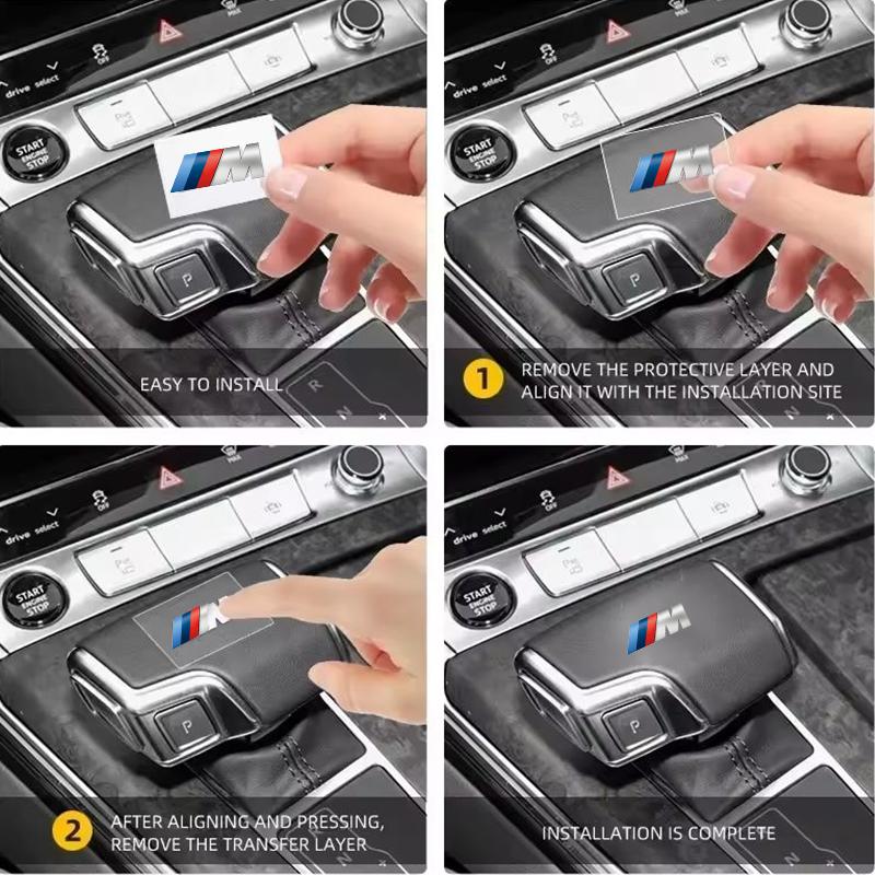 For BMW M X1 X3 For BMW Car Interior Products M label PVC Random Car Label Decorative Sticker E46 E36 F10 F30 E90 X3 F25 X5 E53 IX3 Z4 IX X4 X6