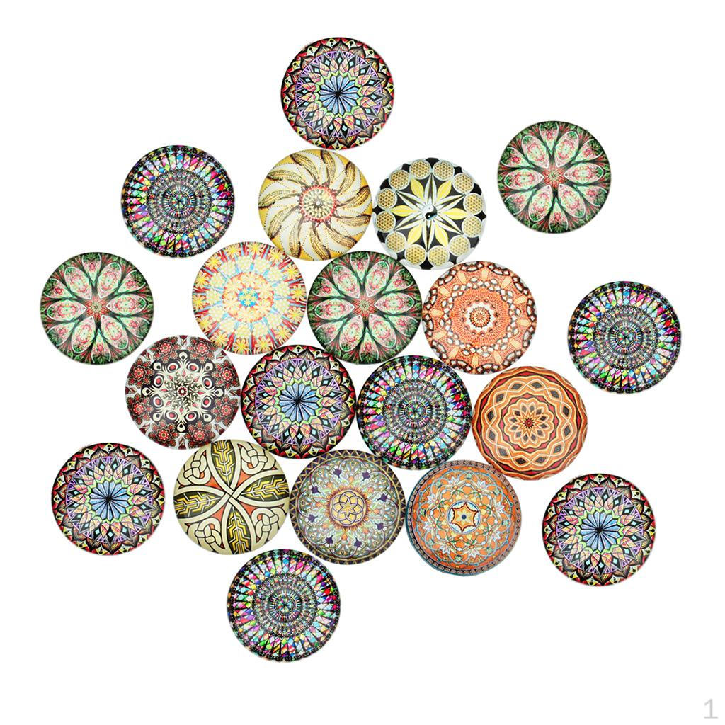 

20 штук стеклянных куполообразных кабошонов с плоской задней поверхностью для аксессуаров для рукоделия