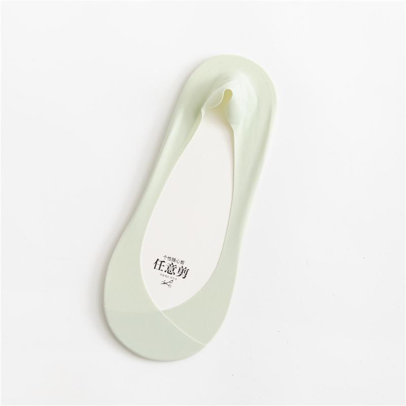 

Ice Silk Non-Slip No Show Boat Socks for Women - Summer Thin, Low Cut, High Heel Compatible, Crossover Style One Size