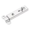 1pc Door Window Security Bolt Button Open Lock Latch Home Hardware with Screws 61*16mm Metal Silver