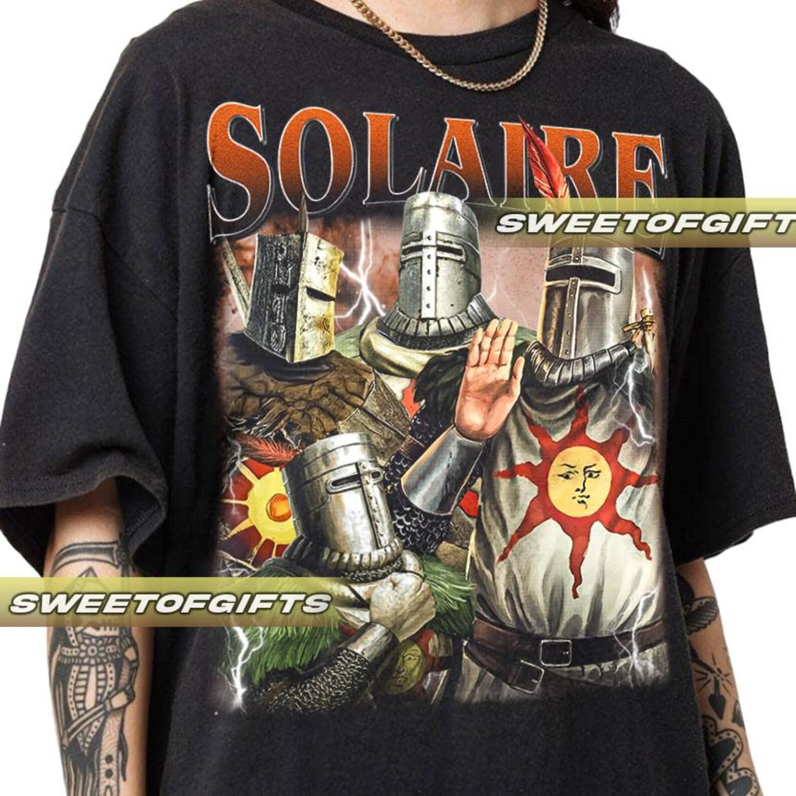 Limited Solaire Dark Souls Tshirt Vintage Unisex Shirt 3XL