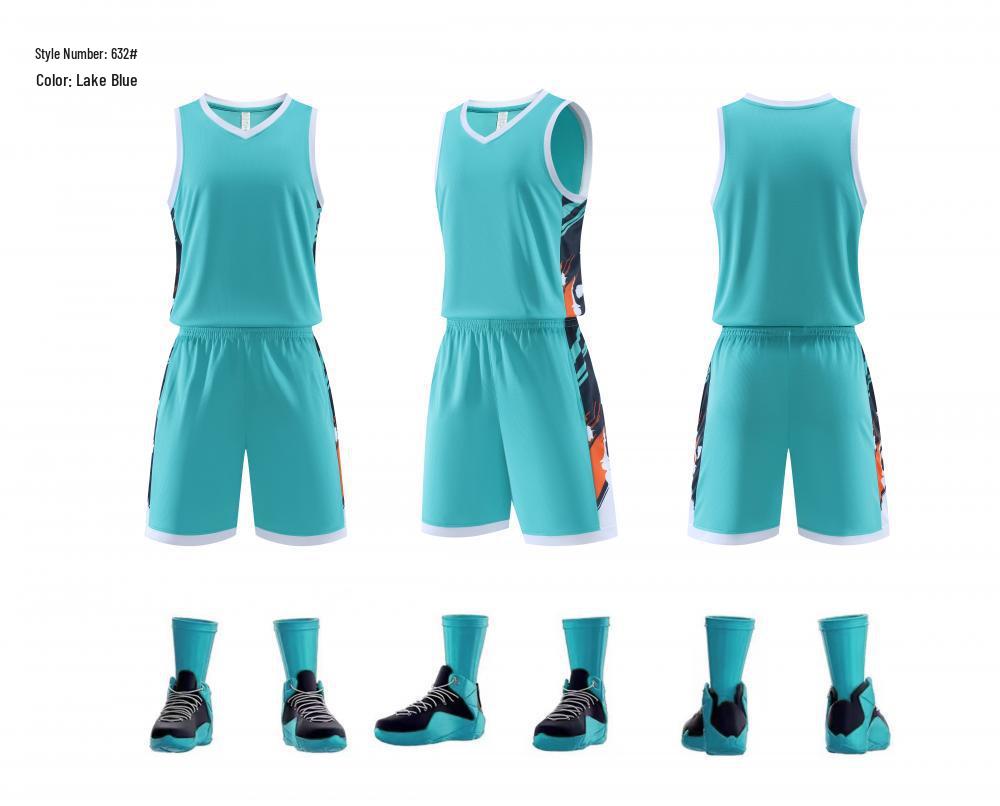 Unisex Youth Basketball Jersey - Quick-Dry, Breathable, Customizable Numbers for Team Training XS