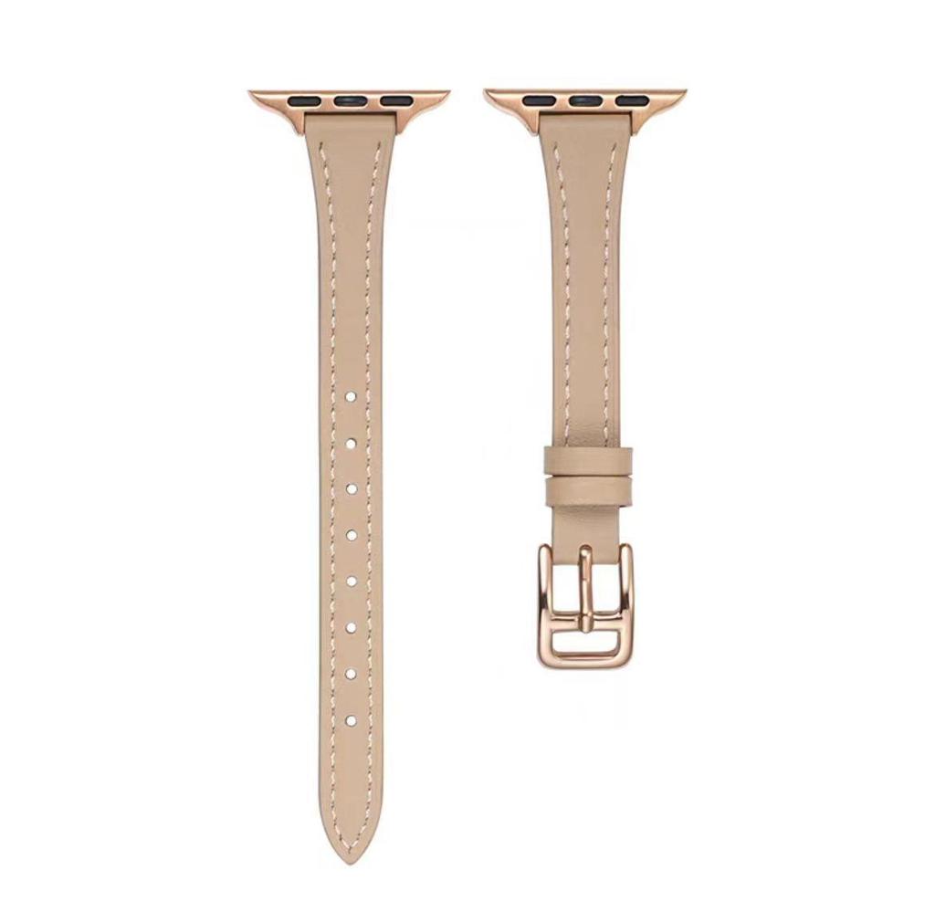 Leather Slim Waist Strap for Apple iWatch Series 1-10