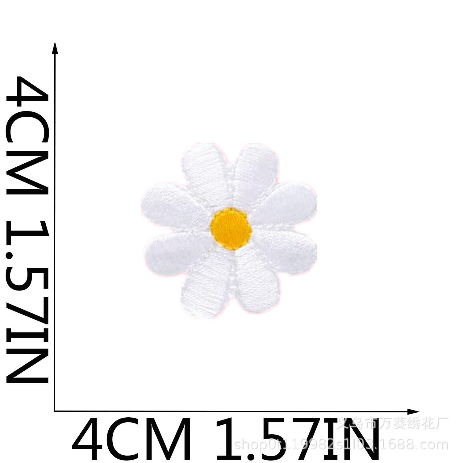 

Цветочная вышивка наклейка на ткань сумка украшение компьютерная вышивка этикетка маленькая белая вышивка цветок глава мальчик гладить милый цветок нашивка No. 3