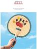 Large Durable Handmade Wheat Straw Palm Fan for Summer