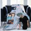 My Hero Academia Collage Anime Shigaraki Fleece Flannel Throw Blanket Cozy Warm Throws for All Season Super Soft Blanket for Bed