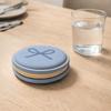 6 Piece Heat-resistant Macaroon Coaster Set Non-slip Drink Pad Household Cup Mat  Study
