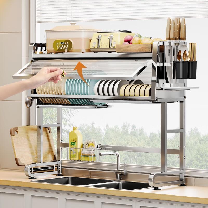 TLXT 304 Stainless Steel Over-Sink Dish Drying Rack