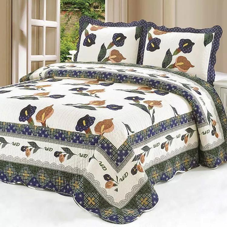 Student Dormitory Pure Cotton 3-Piece Bedding Set for Single Bed 150*200 Single Cover