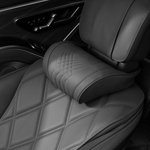 

Car Neck Pad with Memory Foam and Adjustable Straps | Universal Car Seat Head Support | for Driving, Black, 1 pc