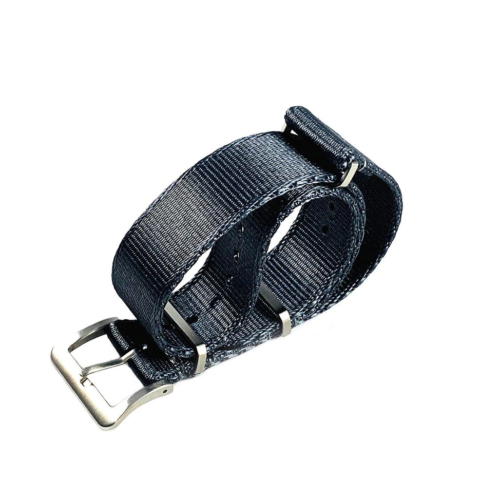 Naval Watch Premium G10 Nylon Deluxe Nylon Watch Gray Co. NATO-Style Silk-Touch Strap, Gray, NATO-Type Strap, (22mm)