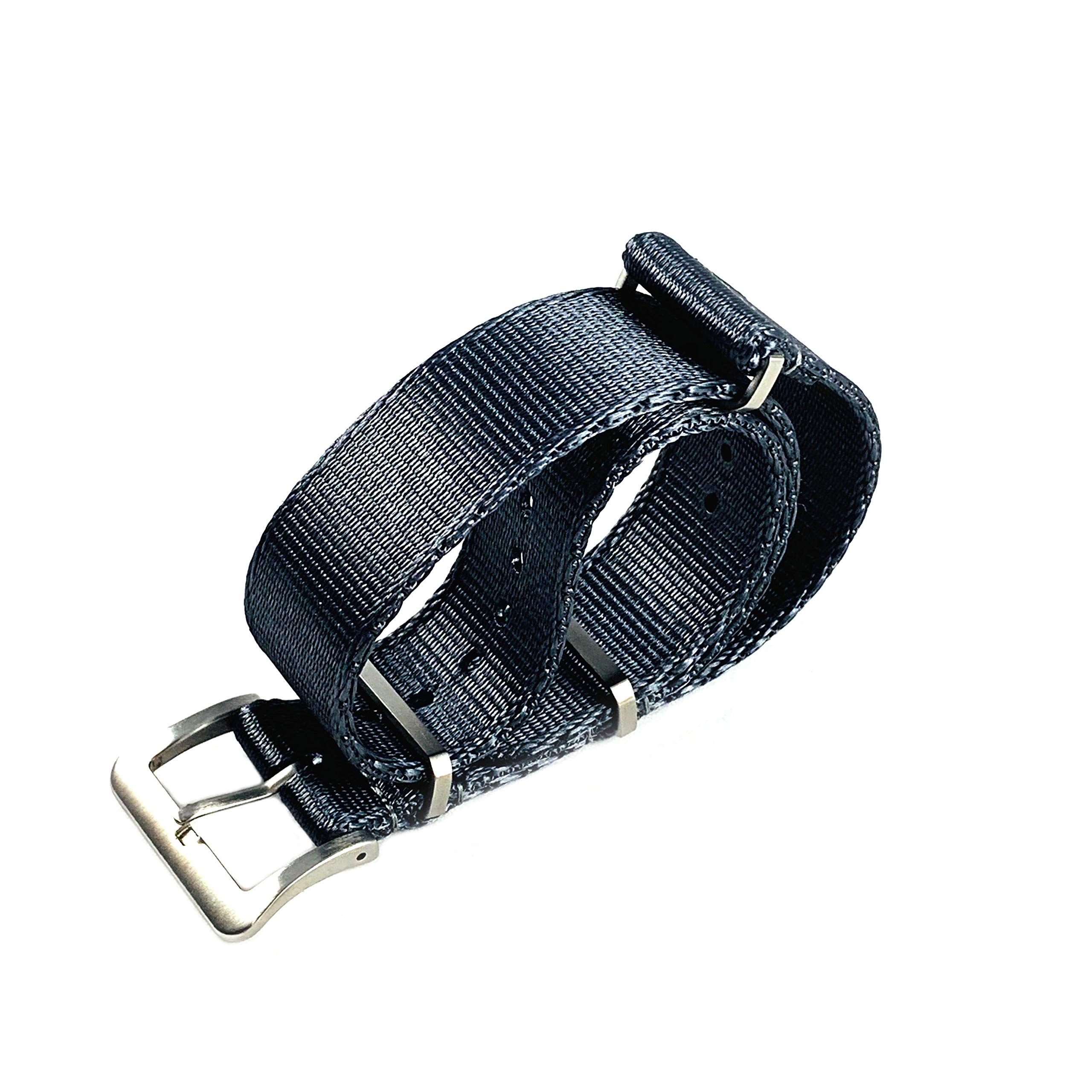 

часы Премиум G10 НАТОвского типа нейлоновый ремешок с шелковистой текстурой серый DELUXE нейлоновый ремешок НАТОвского типа серый [Морской Co.] ремешок, (20мм)