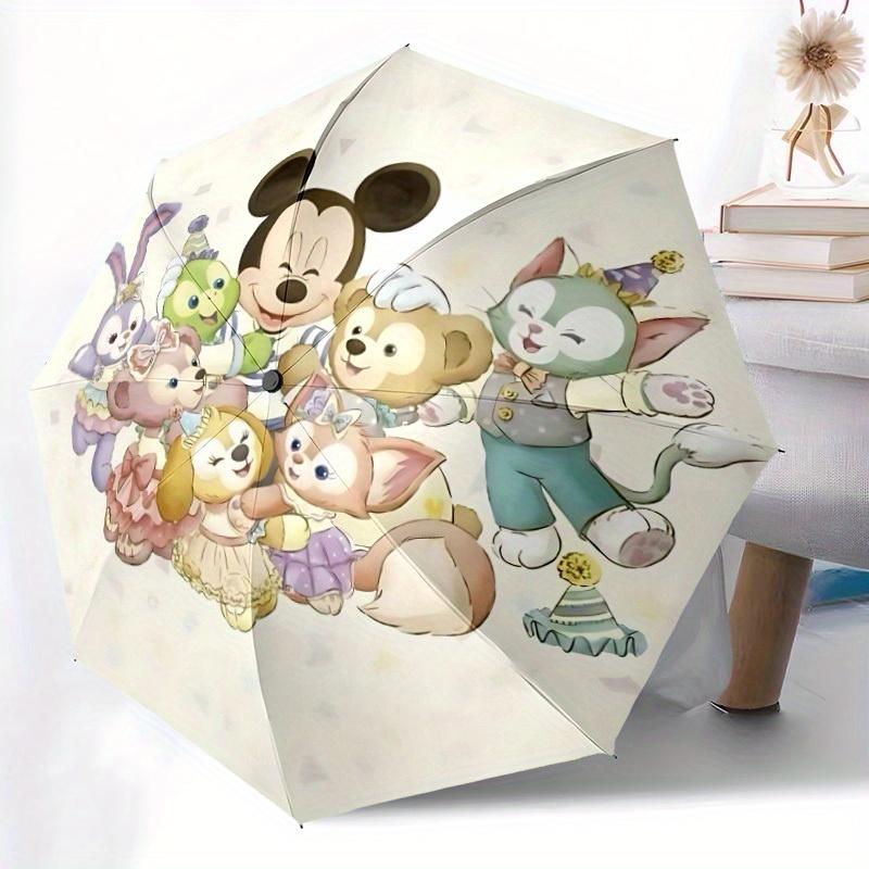 1pc Disney Characters Automatic Folding Umbrella, Compact Portable Travel Umbrella, Perfect Gift for Friends  Yy250806001