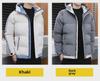 Men's Winter Hooded Cotton-Padded Jacket - Thick, Warm, and Casual Velvet Design.