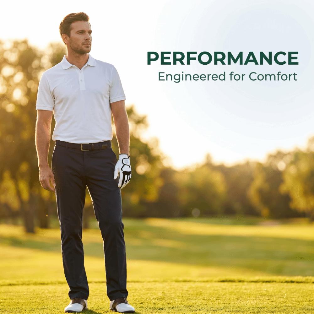 Microfiber Fabric Golf Gloves Silicone Grip Dots Golf Sports Gloves Golf Glove  Golf Practice