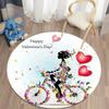 Butterfly Flower Fairy Girl Round Carpet Living Room Rugs Soft Doormat For Children's Room Playroom Decor Kitchen Bath Floor Mat