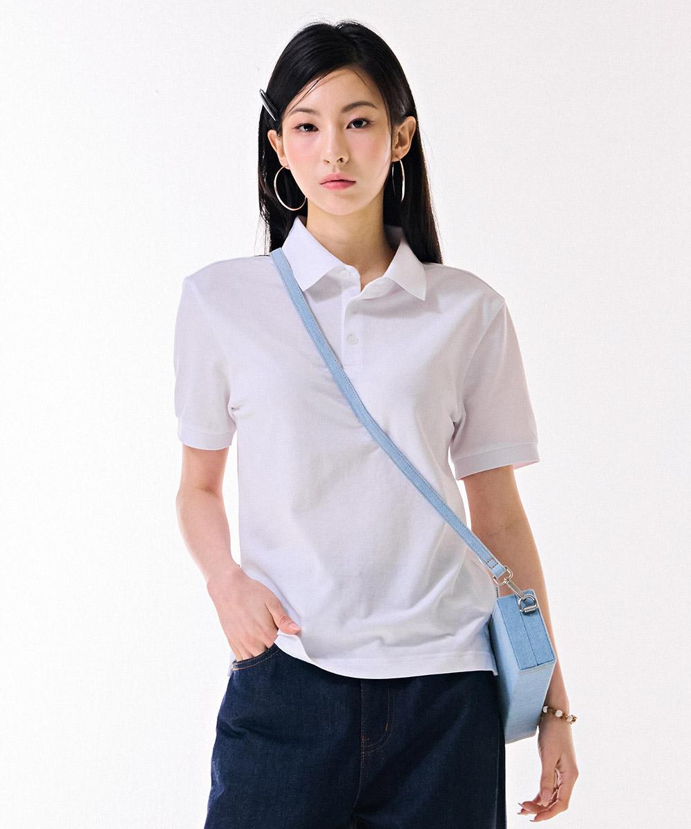 Unisex Essential Cool Pique Collared T-Shirt-Dbzu5701D01 White/95