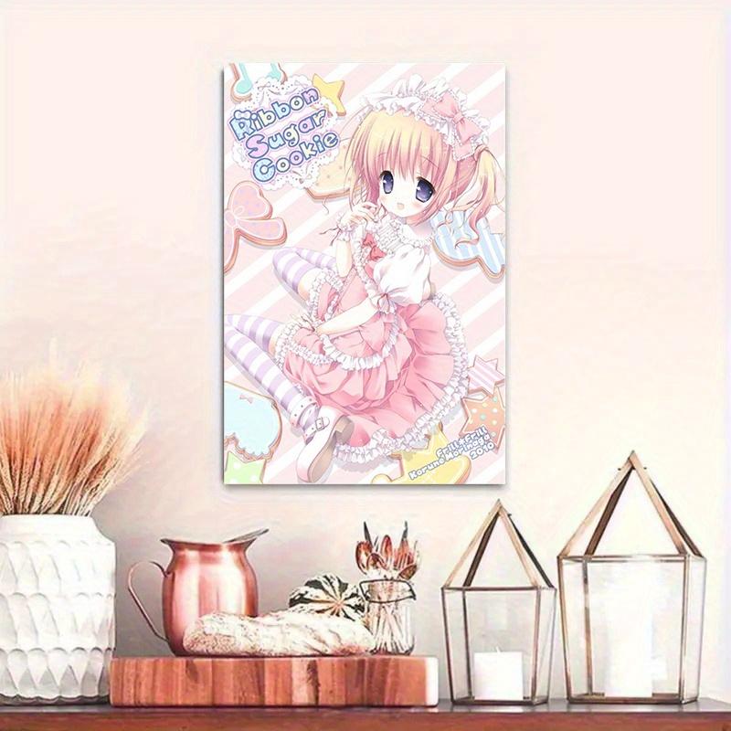 VIKAMA Japanese Sweet Girl Lolita Tapestry Cute Maid Girl Manga Exhibition Background Wall Room Decoration Home Decoration