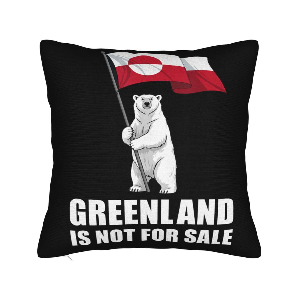 Greenland is Not for Sale Greenland Funny Greenland Pillowcases Pillow Case For Office Car Home Decor Comfy Pillow Cover