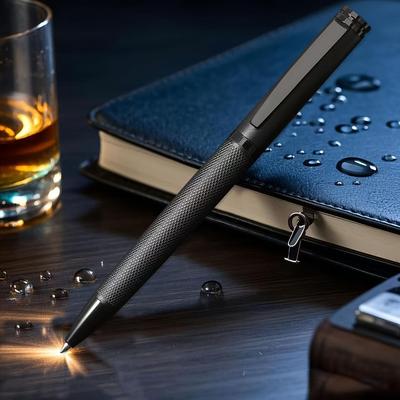 Business Style Metal Ballpoint Pen, Suitable for Business People, Daily Writing Signature Pen (black Ink)