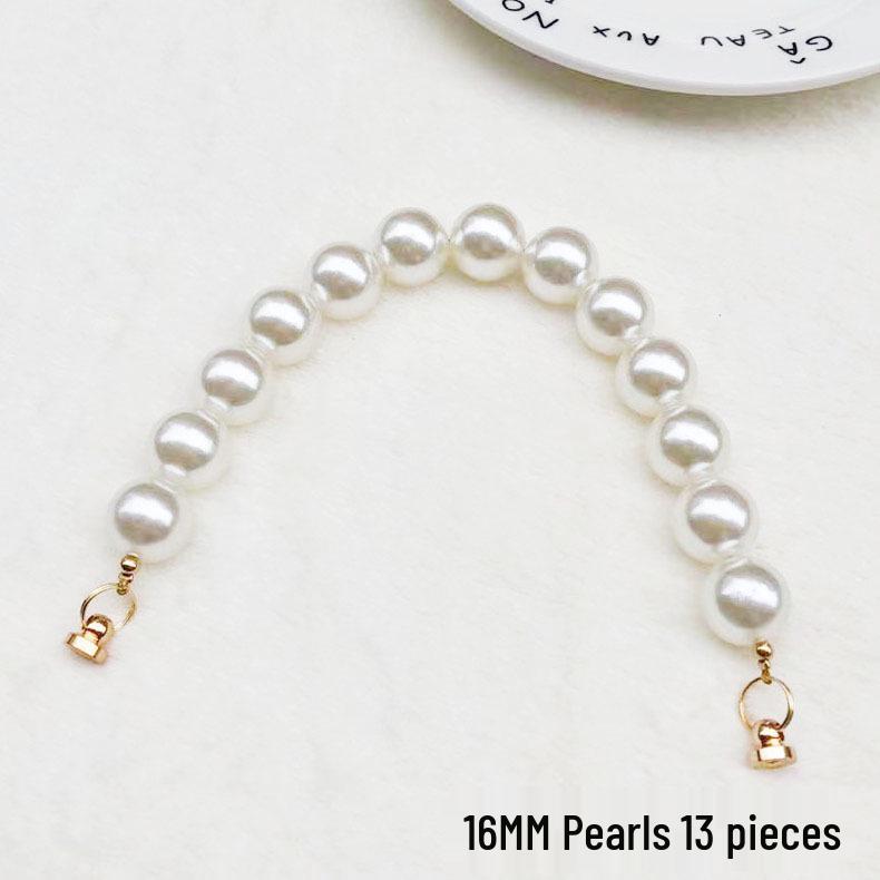 High-Grade Pearl DIY Phone Case with Elegant Bracelet & Metal Hook