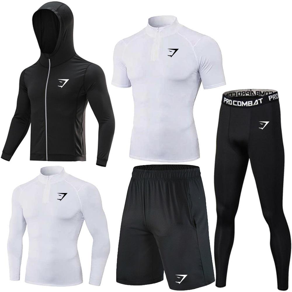 Bestseller Herren GYMSHARK Schnelltrocknendes Poloshirt & Shorts Set: Elastische, atmungsaktive Sportbekleidung. Perfekt für Training und Laufen. XXL white
