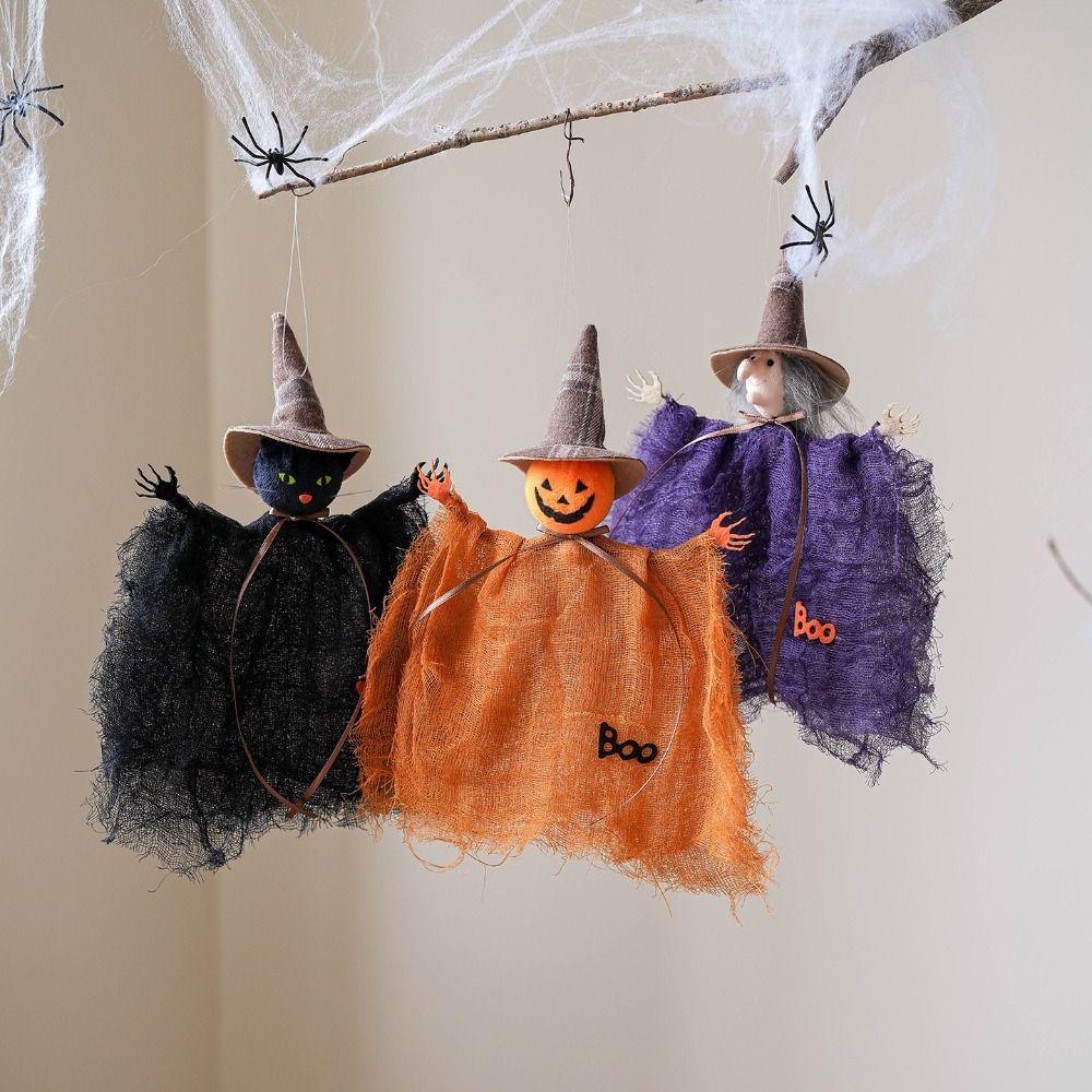 Party Supply Halloween Pendant Decoration DIY Craft Pumpkin Doll Decoration  Costume Party