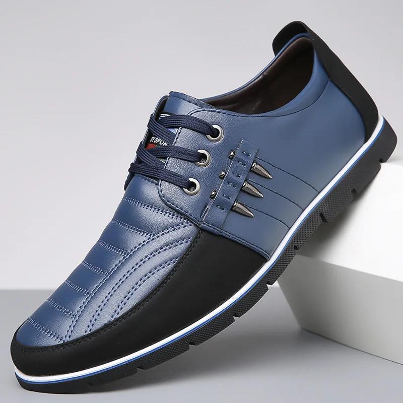 Men Casual Shoes Formal Soft Shoes Fashion Brand Classic Pu Leather Shoes Business Work Shoes for Men Big Size Erkek Ayakkabı