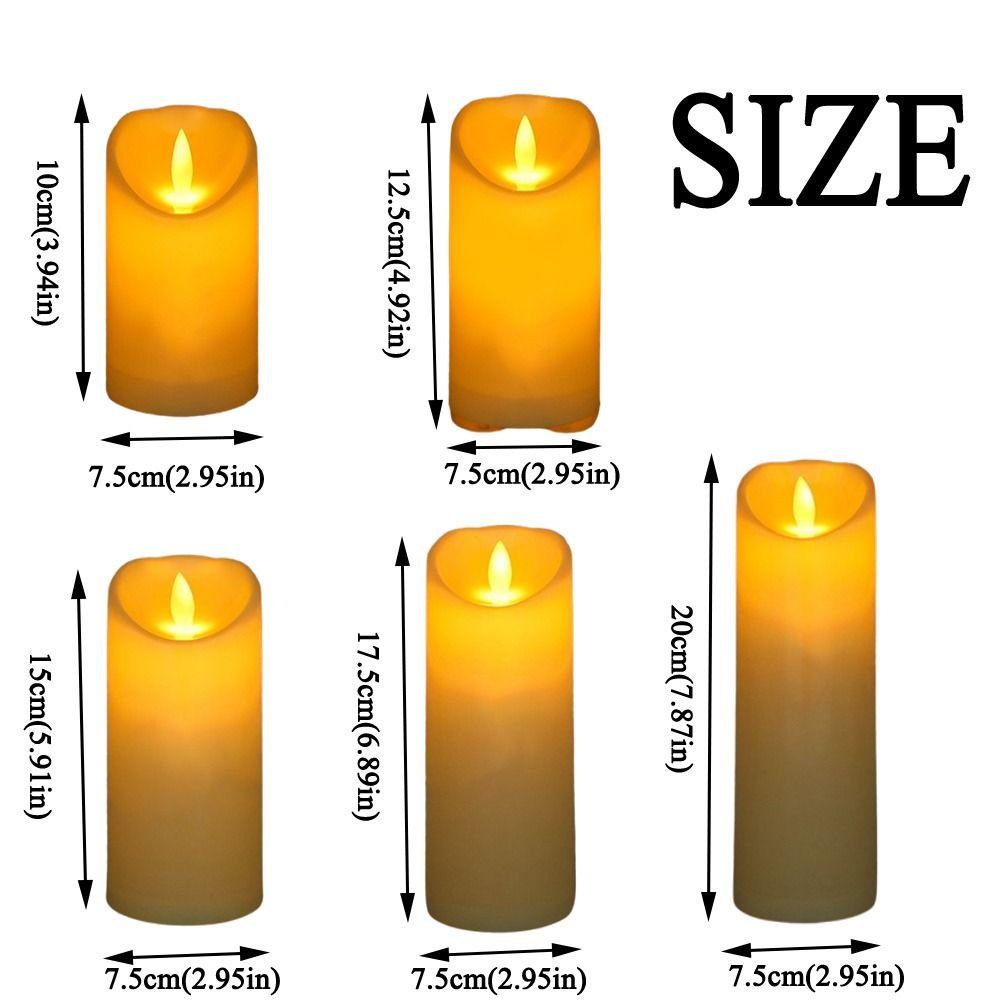 Creative Warm Glowing Candles Flameless Swing Flameless Candles Decorative Props