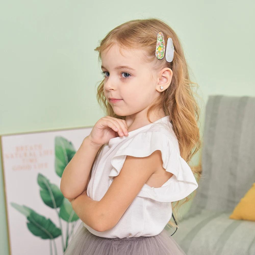 New 5Pcs BB Clips Set for Kids Hair Accessories Sweet Printe Hairbangs Hairclip Girls Barrette Ins Style Daisy Hairpin Ornaments