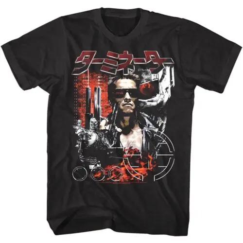 

OFFICIAL Terminator Schwarzenegger Big in Japan Movie Poster Men s T-Shirt - Men s Summer Cotton Graphic Tee S разноцветный