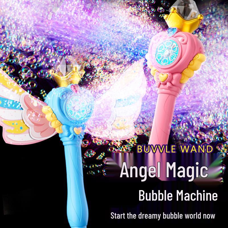 

Dazzling Angel Fairy Wand: Automatic Bubble & Fireworks Machine Toy