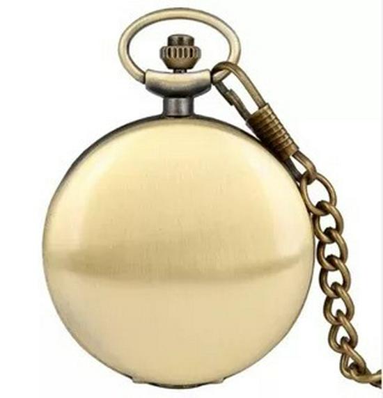 Taschenuhr im antiken Stil aus Wolframstahl mit arabischen Ziffern, poliertes Klappdesign, erhältlich in 4 Farben