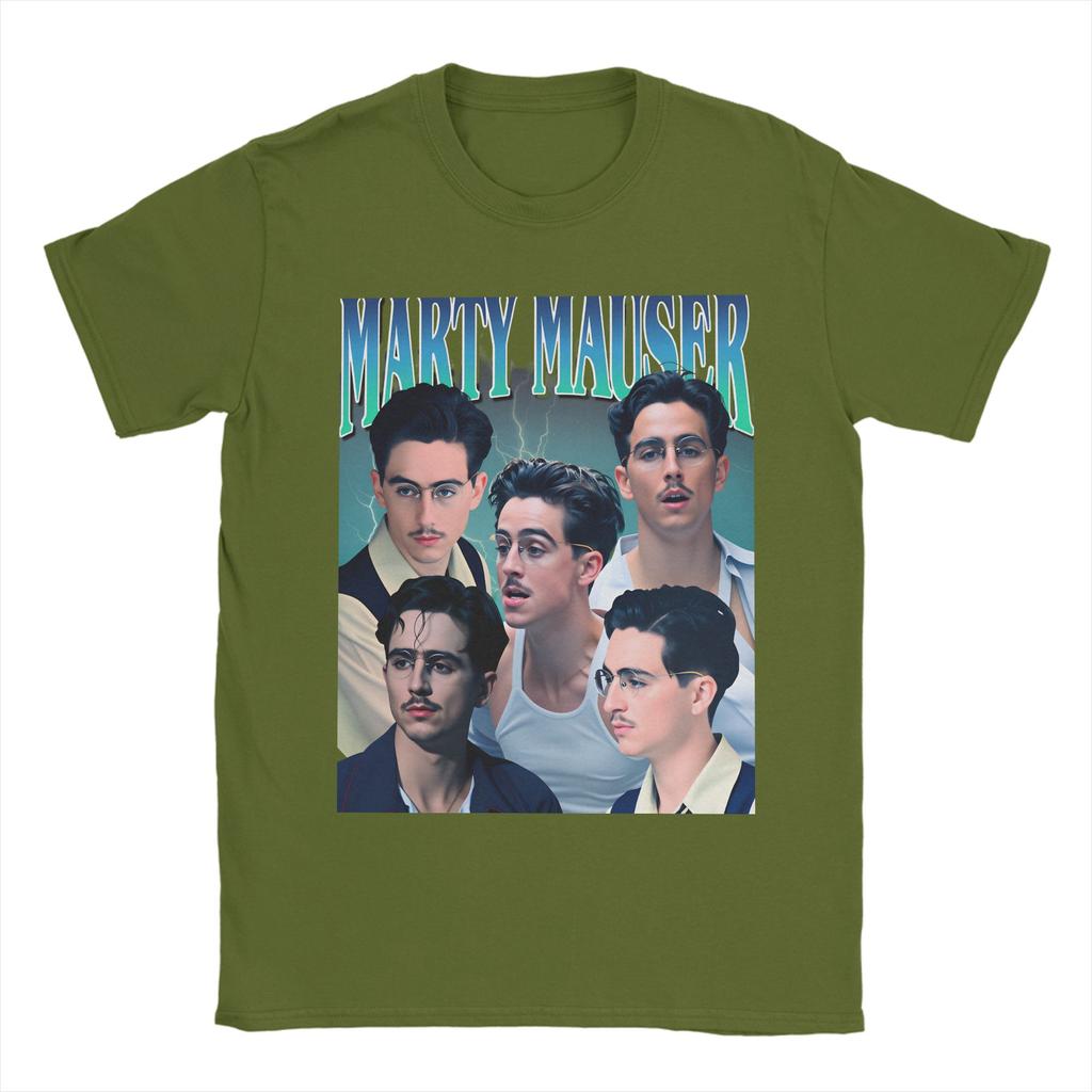 Marty Supreme Timothee Chalamet T Shirt Mens Pure Cotton Unique TShirt Round Neck Tee Shirt Short Sleeve Clothing Printed
