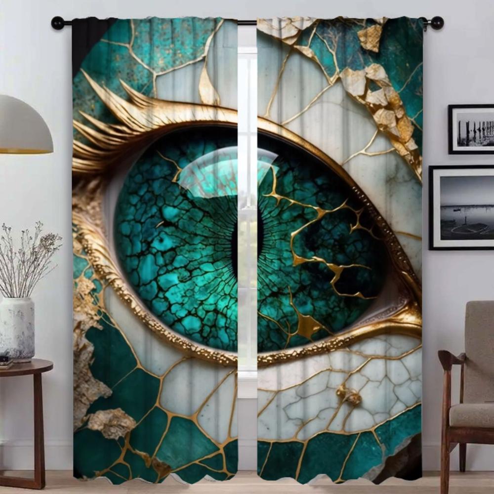 3Abstract Botanic Kintsugi Elegant Room Curtains for Living Room Tulle for Bedroom Partition Blinds Blackout Curtain Shades Home