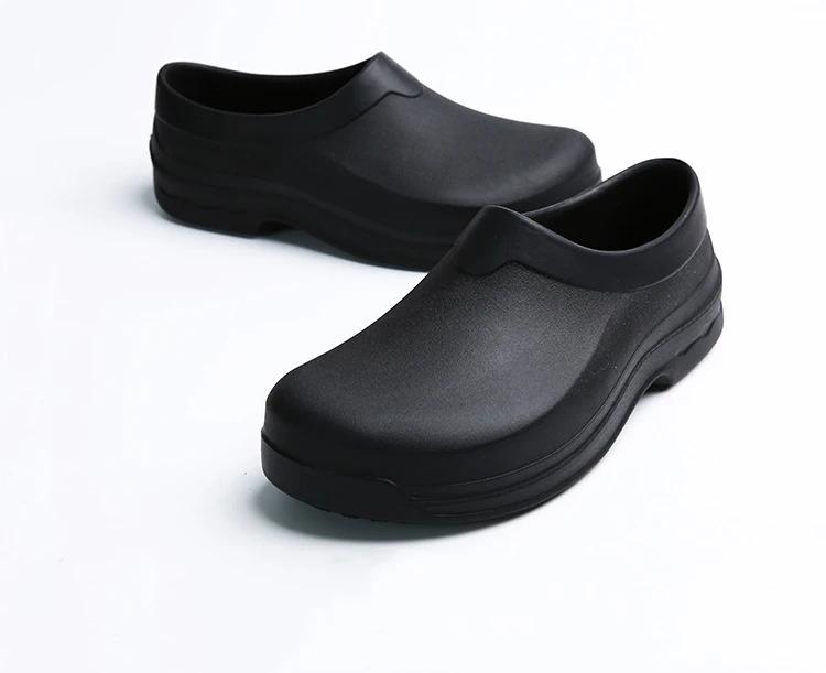Fashion Kitchen Work Shoes Antiskid Waterproof Oil-Proof Cook Chef Shoes Slip-On Resistant Safety Shoes Clogs Zapatos Para Hombre Male