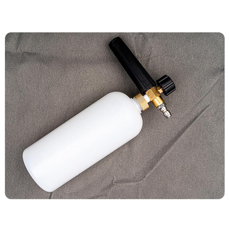 Adjustable Car Wash Foam Gun 1L Capacity 1/4 Quick Connector High Pressure for Personal Auto Care Use
