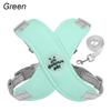 Adjustable Reflective Dog Harness Vest with Leash Set, Breathable Mesh for Small Medium Dogs & Cats, Outdoor Walking Chest Strap