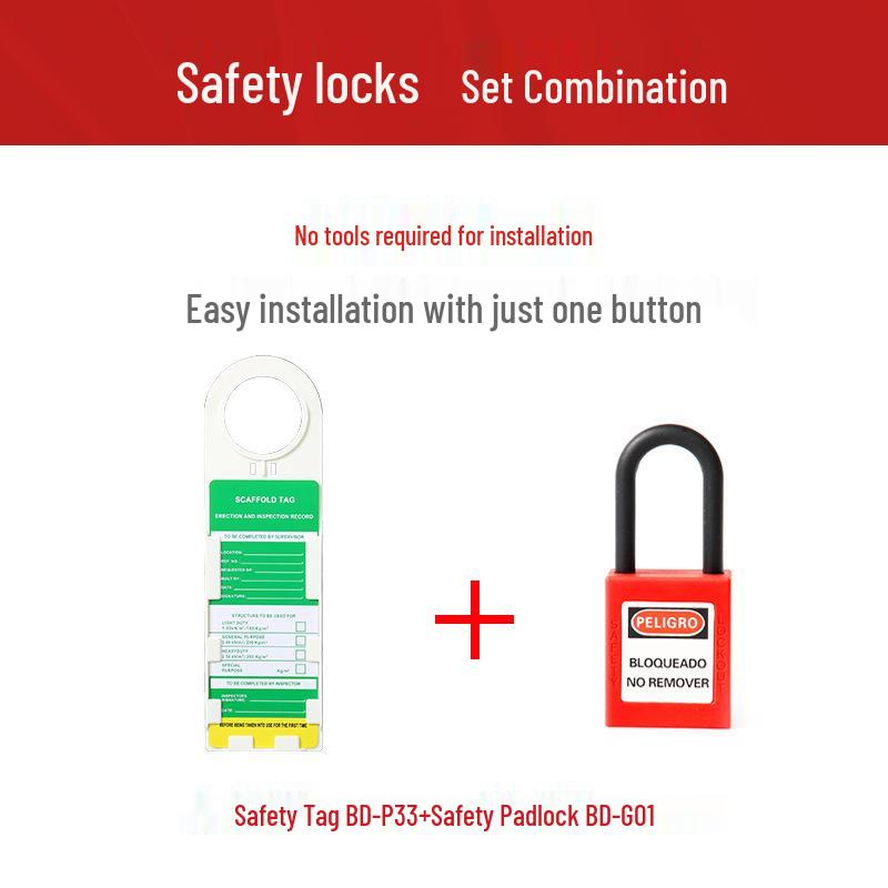 Industrial Safety Scaffolding Tag for Equipment Maintenance and Lockout/Tagout