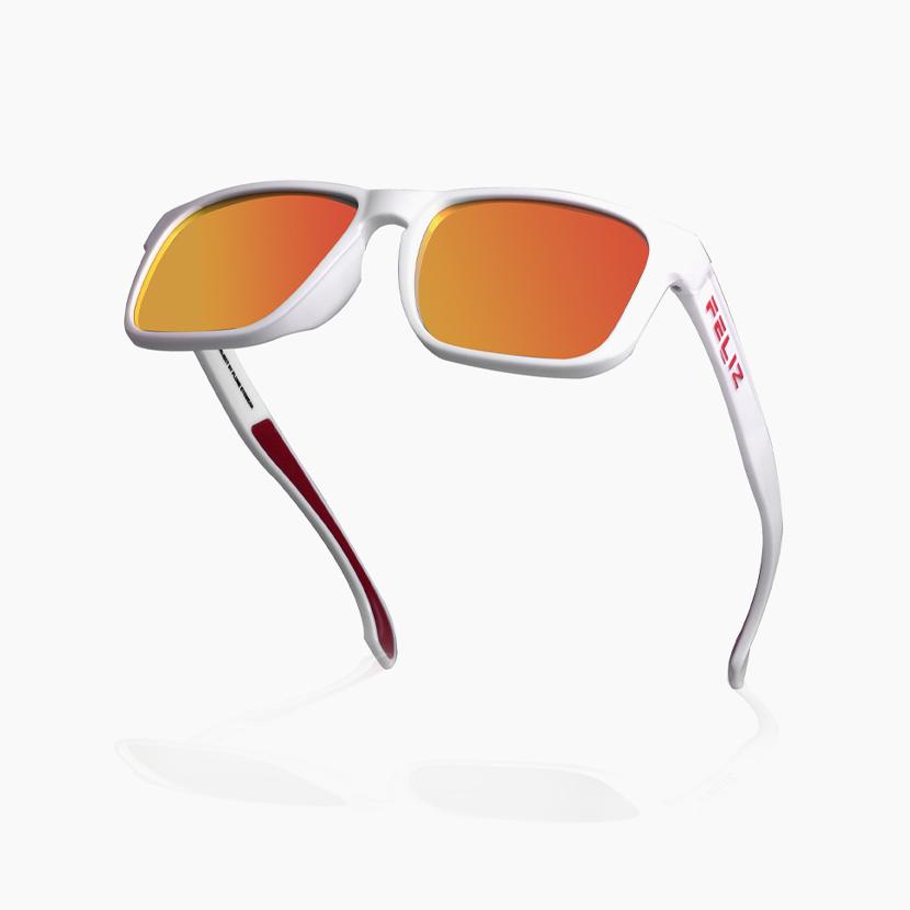 Pellicheu F-1003 C7 (White / Dark Gold Mirror Lens)