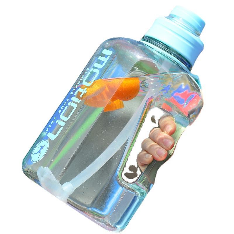 New Transparent Ton Barrels Pc Large Capacity Men and Women Water Cup Outdoor Fitness Exercise Portable Portable Sports Bottle