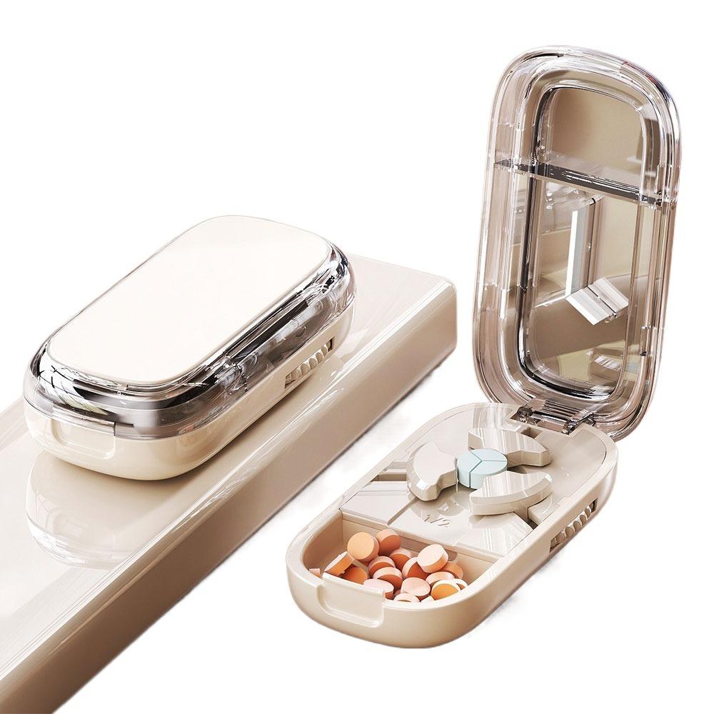 Divider Organizer Three Part Pill Cutter Dustproof Medicine Pill Cutter  for Small or Large Pills