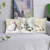 Peach Skin For Sofa Santa Claus Christmas Decor Tree Gift Pillow Pillowcase Cushion Cover Ornament