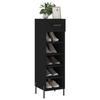 VidaXL Armoire à chaussures noir 30x35x105 cm bois d'ingénierie 829685
