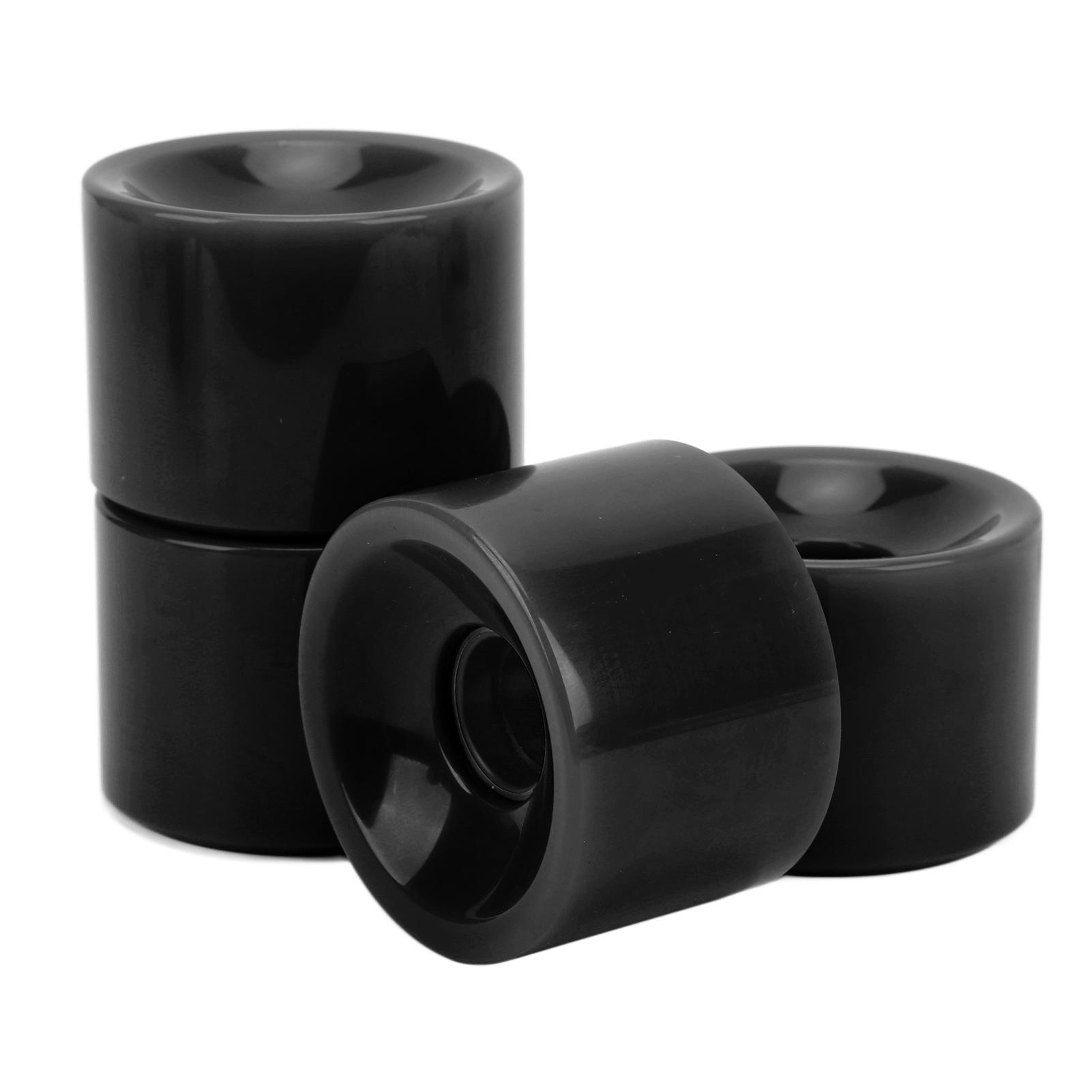 4 db Rollerkerekek Kiegyensúlyozott Biztonságos Menet Erős Tapadás Tartós Repedés Nélkül Roller black