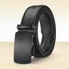 Men's Genuine Leather Belt - Automatic Buckle, Casual Fashion, Business Trousers Style.