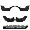 Per Tesla Model YL 6 Posti Auto Porta Anti-Calcio Pellicola Adesiva in Pelle Kit di Finitura Copertura Protettiva Porta Laterale Accessori Interni Auto