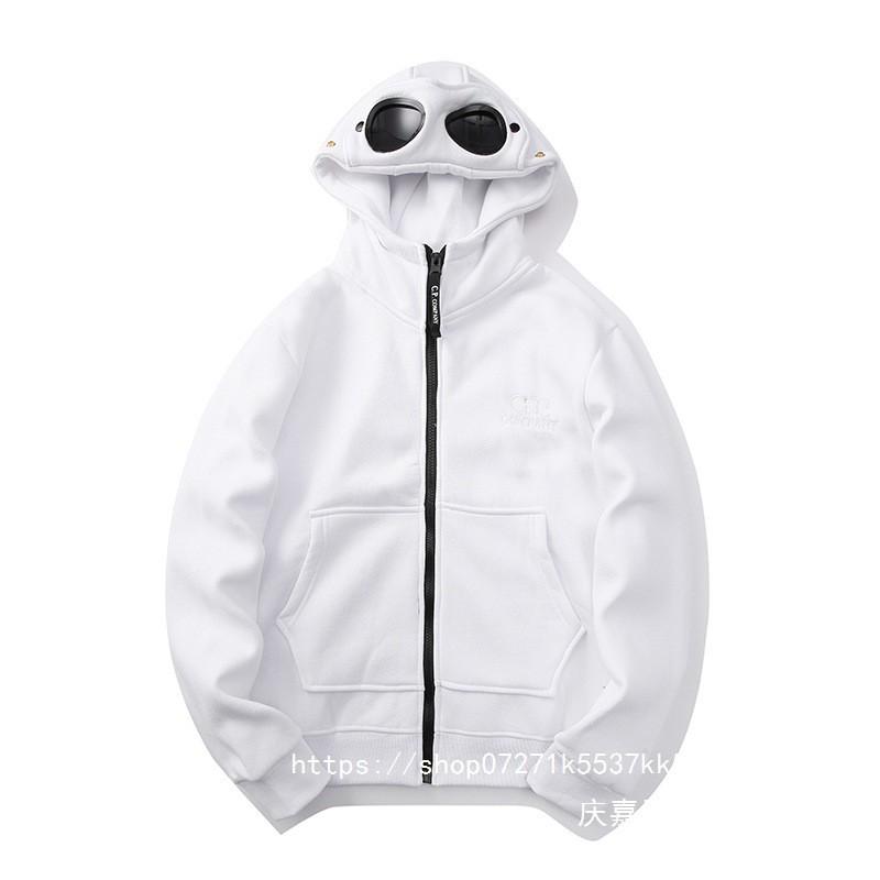 Couple Hoodie Sweatshirt Round Neck Zip Up Casual Loose Fit Men Women